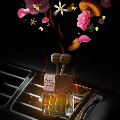 Premium UK car perfume with aromatherapy featuring refined scents (floral, fruity, woody, amber, musky)